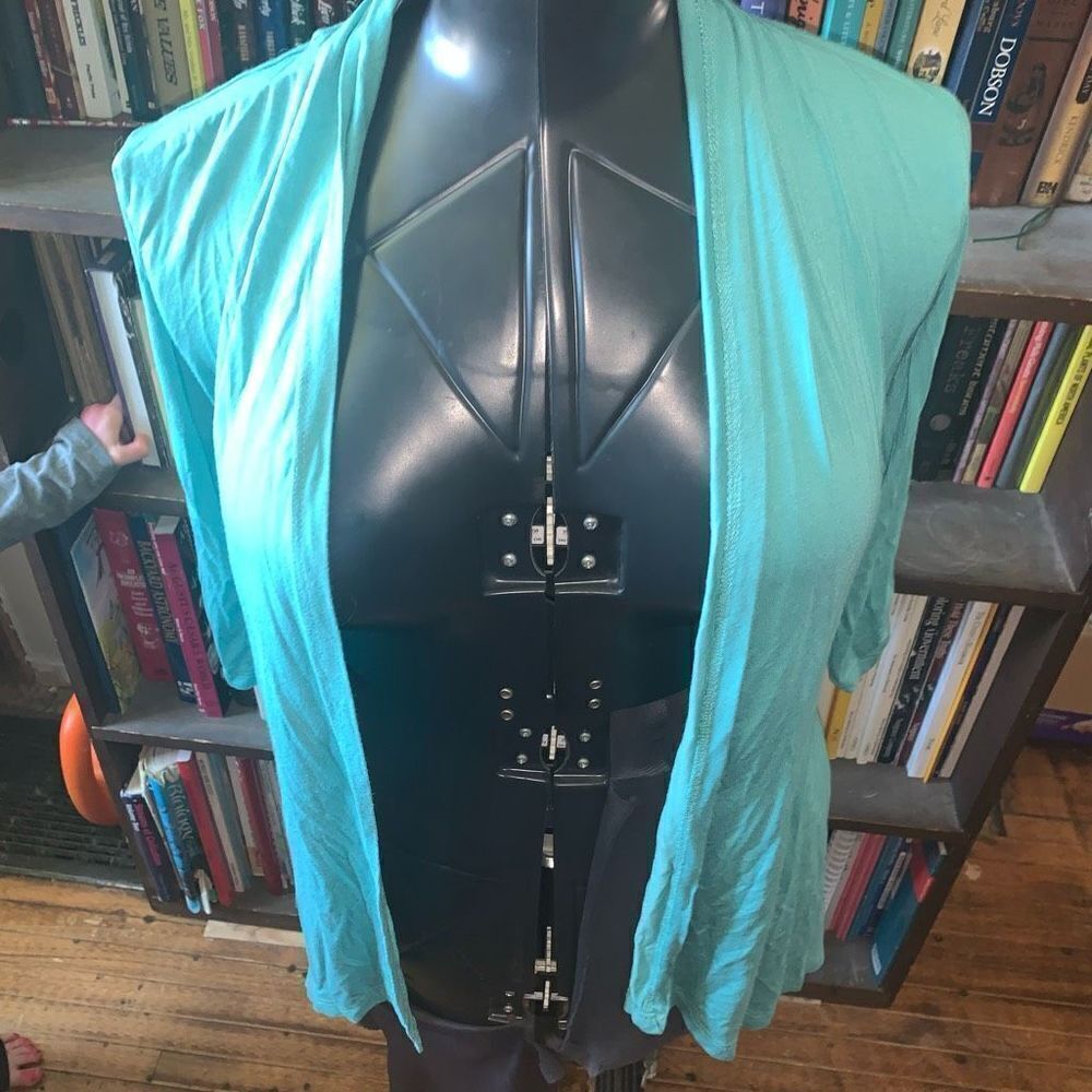 Soma lightweight blue drape knit XS loungewear cardigan